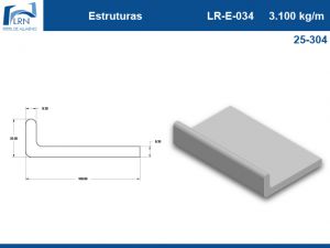Imagem do PERFIL ALUMINIO LR E 034