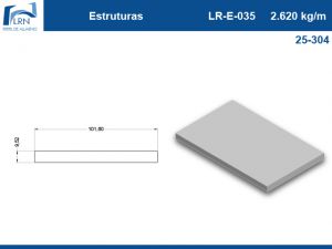 Imagem do PERFIL ALUMINIO LR E 035