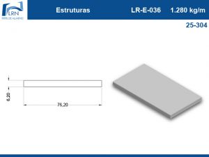 Imagem do PERFIL ALUMINIO LR E 036
