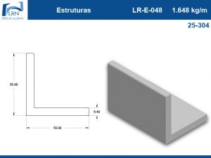 Imagem do PERFIL ALUMINIO LR E 048