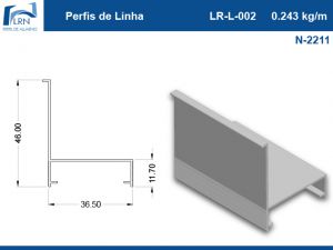 Imagem do PERFIL ALUMINIO LR L 002
