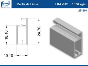 Imagem do PERFIL ALUMINIO LR L 012