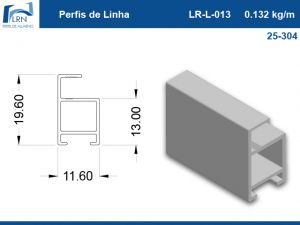 Imagem do PERFIL ALUMINIO LR L 013
