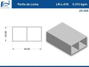 Imagem do PERFIL ALUMINIO LR L 016