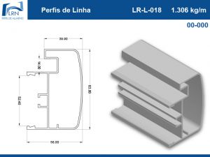 Imagem do PERFIL ALUMINIO LR L 018