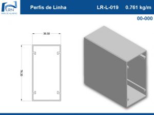 Imagem do PERFIL ALUMINIO LR L 019