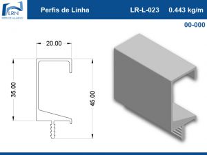 Imagem do PERFIL ALUMINIO LR L 023