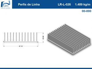 Imagem do PERFIL ALUMINIO LR L 026