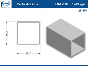 Imagem do PERFIL ALUMINIO LR L 030