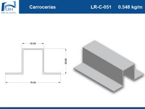 Imagem do PERFIL ALUMINIO LR C 051