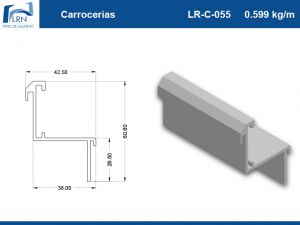 Imagem do PERFIL ALUMINIO LR C 055