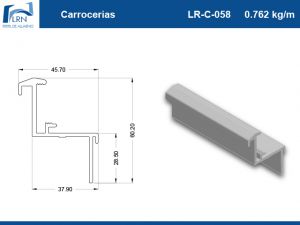Imagem do PERFIL ALUMINIO LR C 058