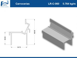 Imagem do PERFIL ALUMINIO LR C 060