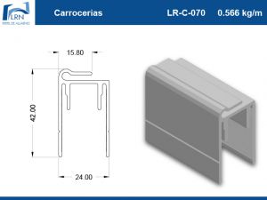 Imagem do PERFIL ALUMINIO LR C 070