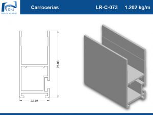 Imagem do PERFIL ALUMINIO LR C 073