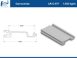 Imagem do PERFIL ALUMINIO LR C 077