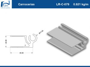 Imagem do PERFIL ALUMINIO LR C 079