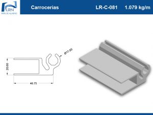 Imagem do PERFIL ALUMINIO LR C 081