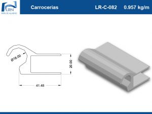 Imagem do PERFIL ALUMINIO LR C 082