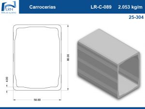 Imagem do PERFIL ALUMINIO LR C 089